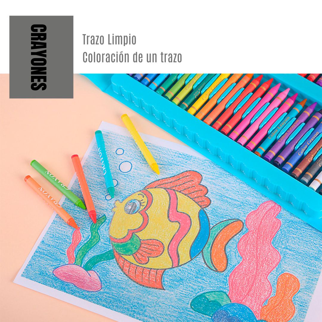 Set de Arte y Dibujo con 208 piezas🎨🖌️