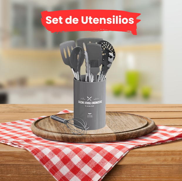 ¡Transforma tu cocina con el Combo X12 Utensilios de Cocina + Set de Cuchillos Profesionales! 🔪🍳