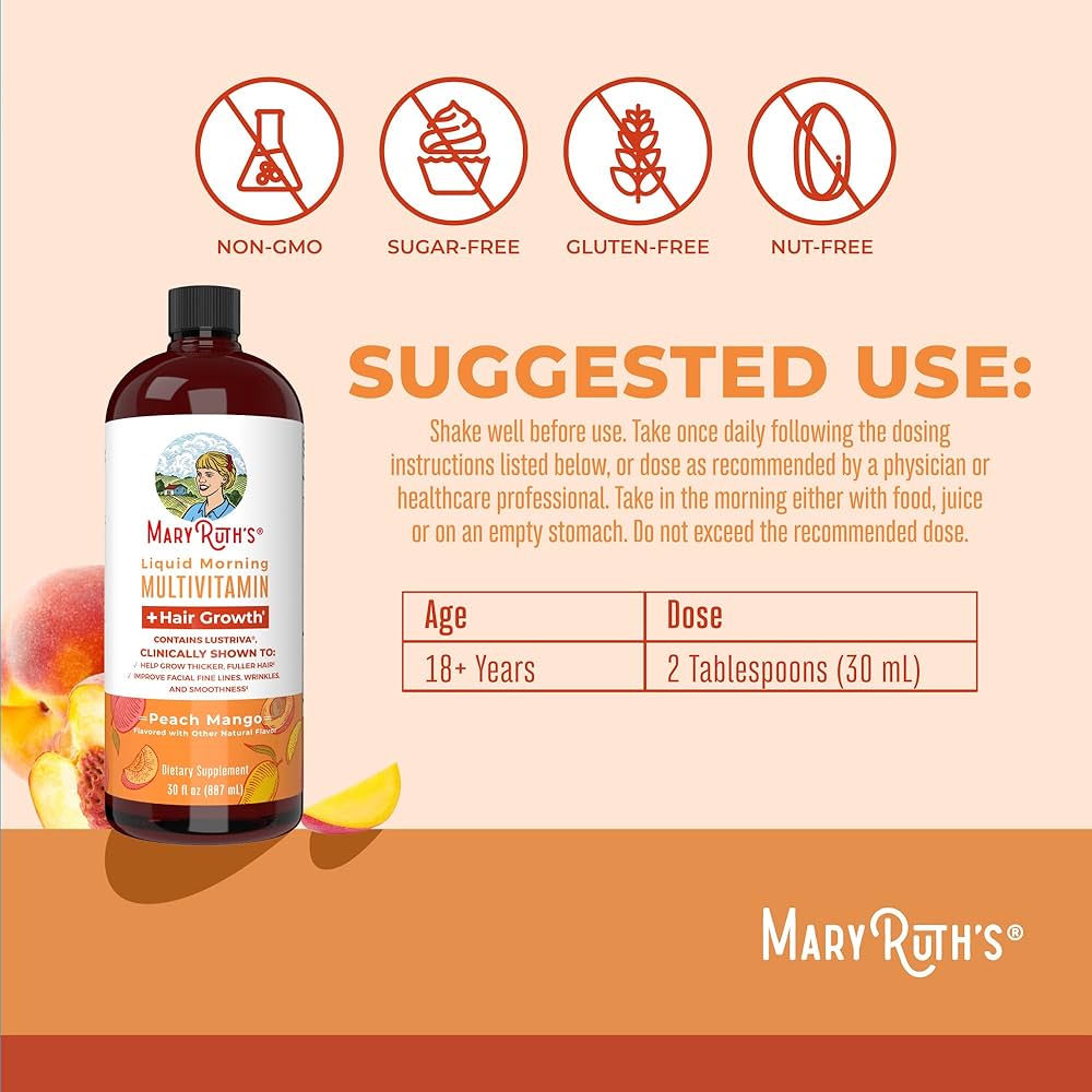 🌟 MaryRuth Organics – Multivitamínico Líquido con Lustriva® 🌟